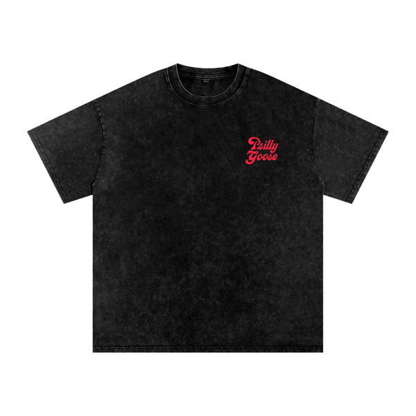 Psilly Washed Oversized Cotton T-Shirt
